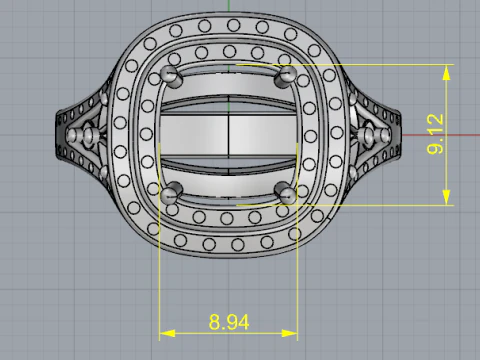 861 Ring 3D Print Model