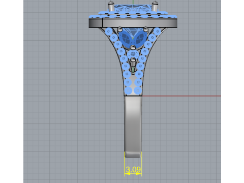 861 Ring Modello di stampa 3D