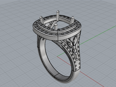 861 Ring Modello di stampa 3D