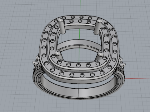 861 Ring Modello di stampa 3D