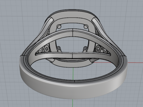 861 Ring Modello di stampa 3D