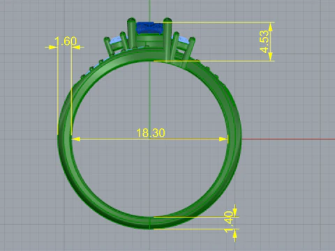 862 Ring 3D Print Model