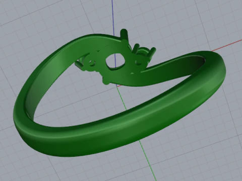 862 Ring 3D Print Model