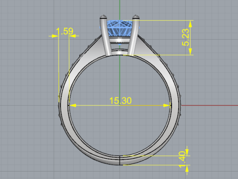 864 Ring 3D Принт Модель