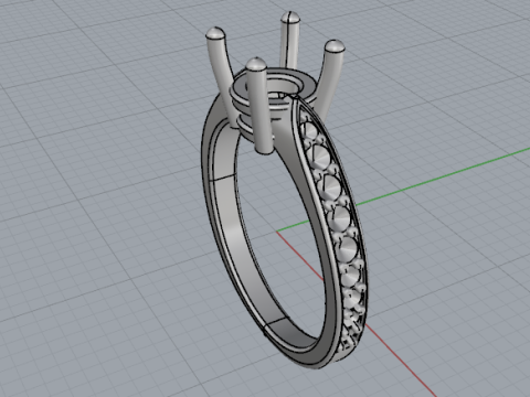 864 Ring 3D Принт Модель