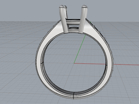 864 Ring 3D Принт Модель