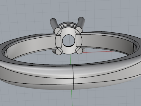 864 Ring 3D Принт Модель