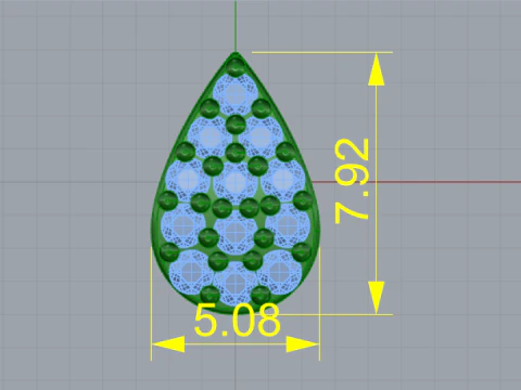 865 Pendant 3D Print Model