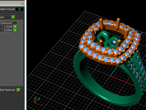 Anel 866 Modelo de Impressão 3D