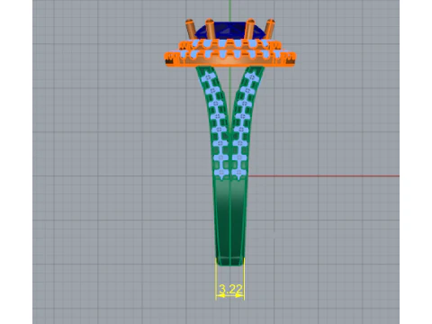 Anel 866 Modelo de Impressão 3D