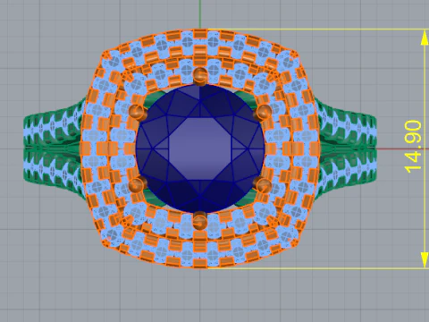 Anel 866 Modelo de Impressão 3D