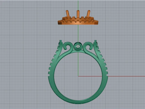 Anel 866 Modelo de Impressão 3D