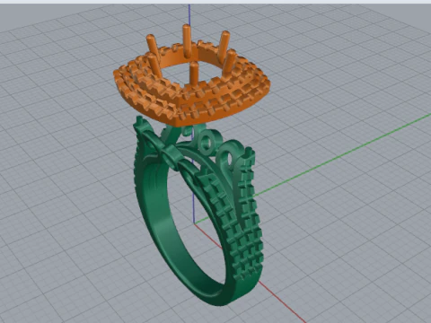 Anel 866 Modelo de Impressão 3D