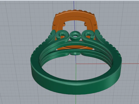 Anel 866 Modelo de Impressão 3D