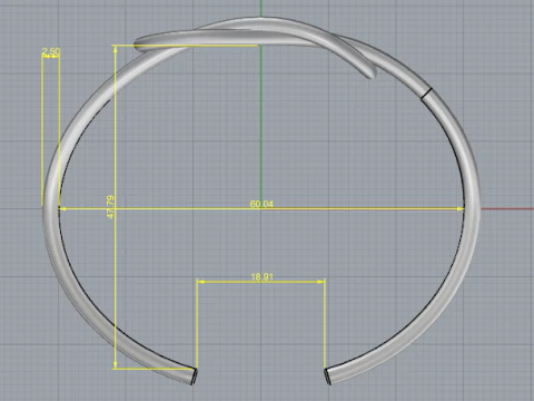 867 Bracelet 3D Print Model