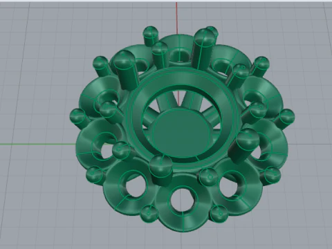 868 Earrings 3D Print Model