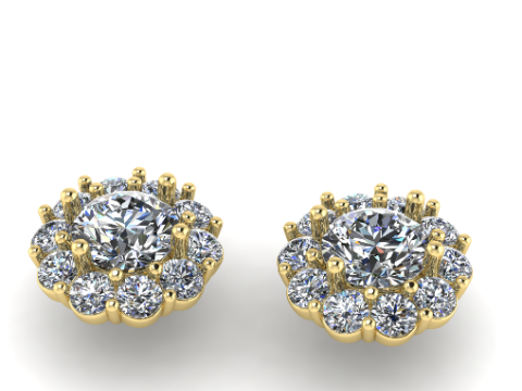868 Earrings Model do druku 3D