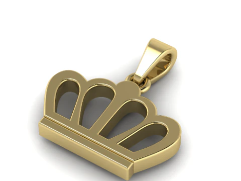 871 Coroa pendente Modelo de Impressão 3D