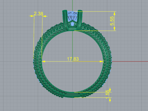 872 Ring 3D प्रिंट मॉडल
