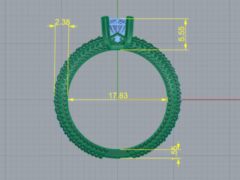872 Ring 3D Print Model