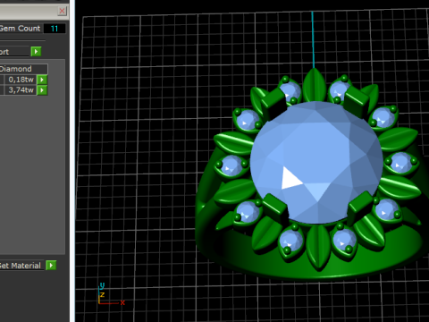 873 Ring 3D 打印模型