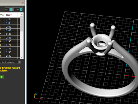 874 Soliter ring 3D Baskı Modeli
