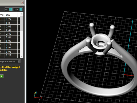 874 Soliter ring 3D Print Model