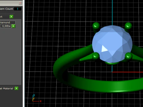 874 Soliter ring 3D Print Model