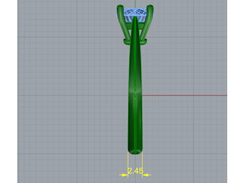 874 Soliter ring 3D Print Model