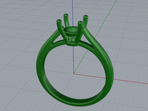 874 Soliter ring 3D Print Model