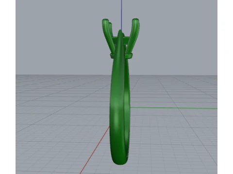 874 Soliter ring 3D Print Model