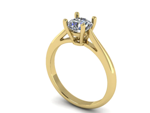 874 Soliter ring 3D Print Model