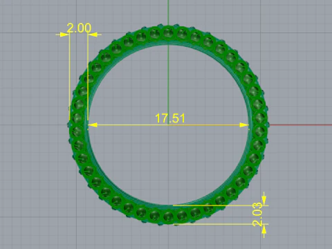 875 Ring 3D Print Model