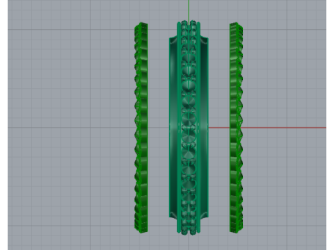875 Ring Modello di stampa 3D
