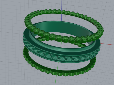 875 Ring Modello di stampa 3D