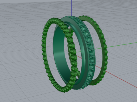 875 Ring Modello di stampa 3D