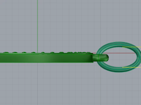 876 Horseshoe pendant 3D Print Model