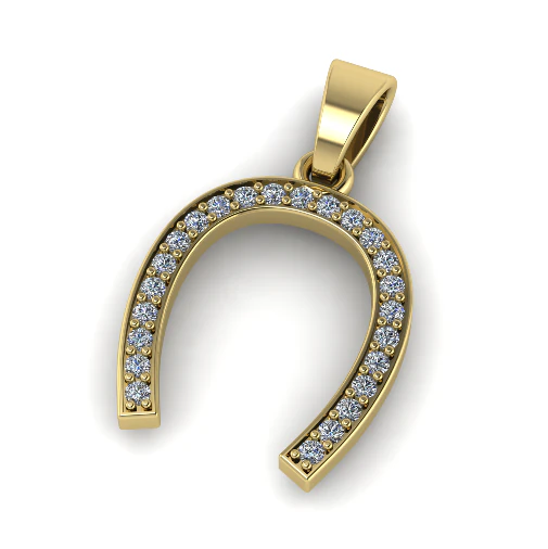 876 Horseshoe pendant 3D Print Model .c4d .max .obj .3ds .fbx .stl .blend