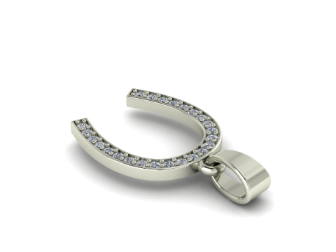 876 Horseshoe pendant 3D Print Model