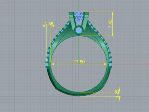 878 Ring 3D Print Model