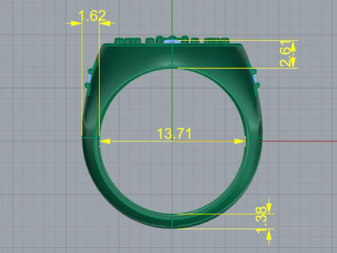 879 Ring 3D Print Model