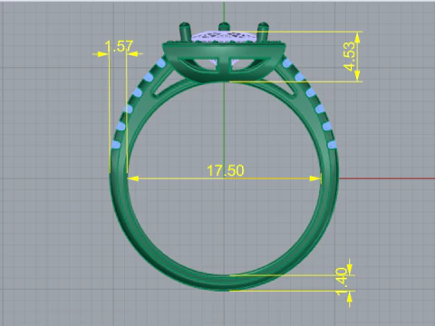 880 Ring 3D Print Model