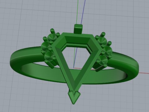 881 Ring Modello di stampa 3D