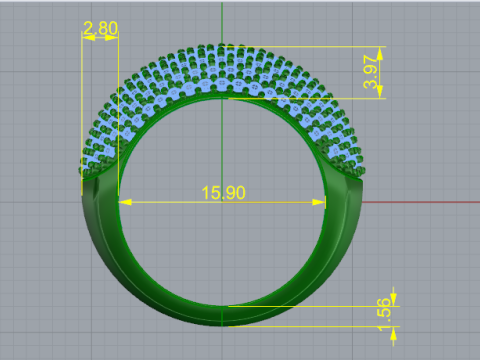 882 Ring Model Cetak 3D