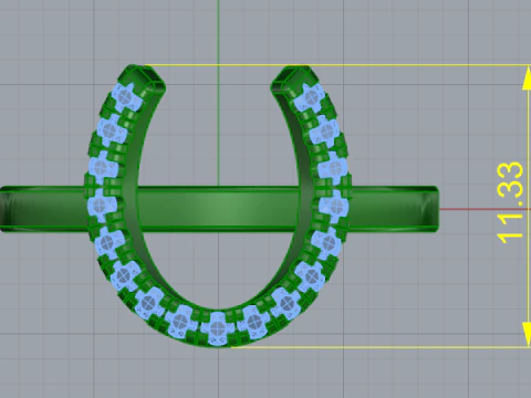 883 Ring 3D Print Model