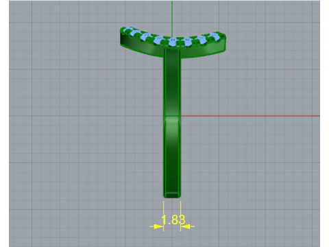 883 Ring 3D Print Model