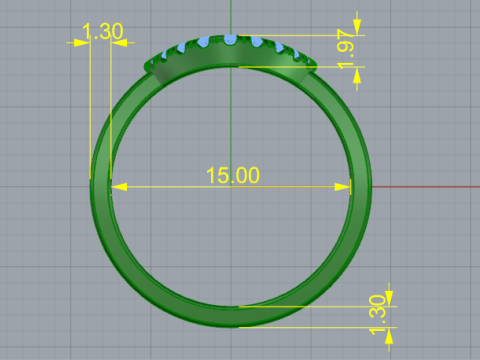 883 Ring 3D Принт Модель