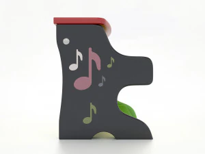 tocar piano Modelo 3D