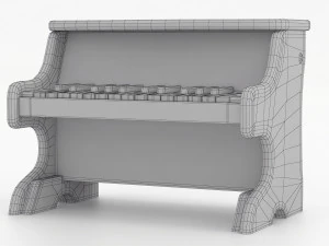 tocar piano Modelo 3D
