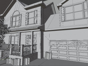 Cartoons street low poly Model 3D